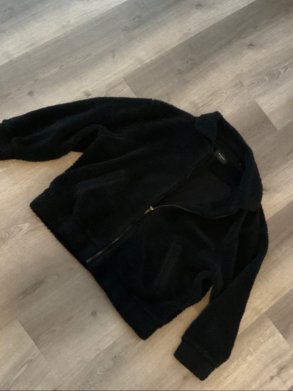 Cotton On Black Sherpa Jacket